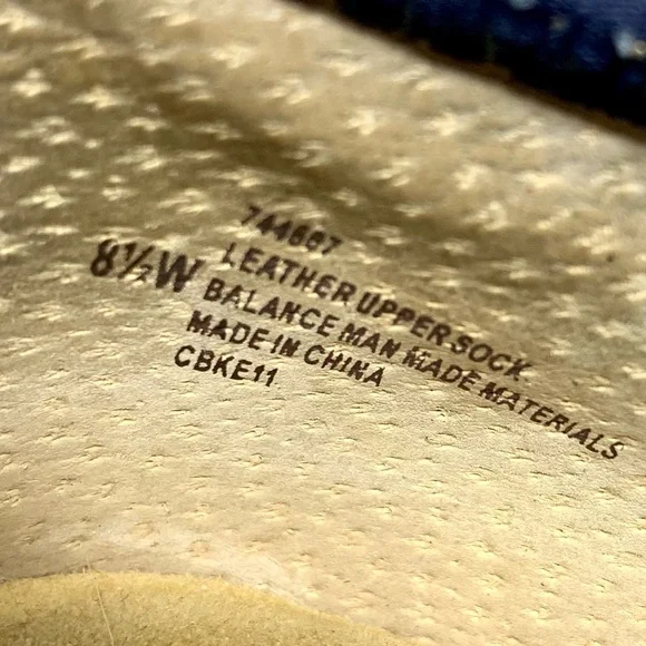 Softspots Navy Suede/Leather Comfort Sneakers 8.5 Wide Casual Sporty - Picture 11 of 12